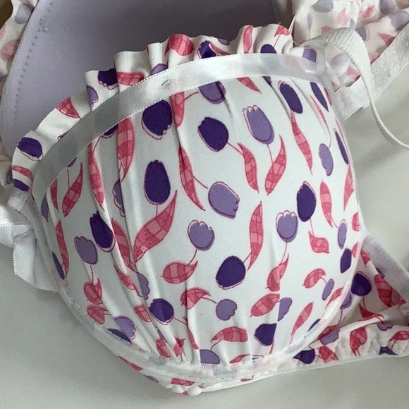 Massam Floral Padded Underwire Bra Made in Brazil New with Tags - Picture 7 of 9